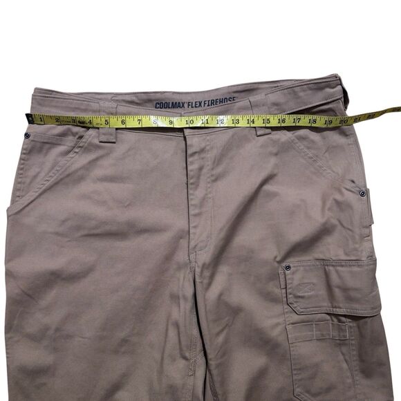 Duluth Trading Coolmax Flex Firehose Pants Men’s 40x30 Utility Cargo Khaki - Picture 3 of 7